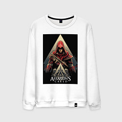 Мужской свитшот Assassins creed красный костюм