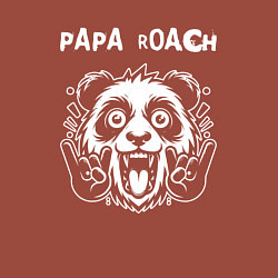 Свитшот хлопковый мужской Papa Roach rock panda, цвет: кирпичный — фото 2