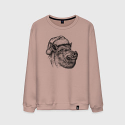 Мужской свитшот Кабан новогодний