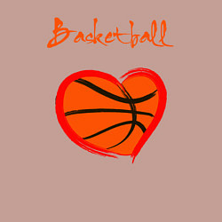 Свитшот хлопковый мужской Basket love, цвет: пыльно-розовый — фото 2