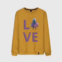 Мужской свитшот Любовь к голубям
