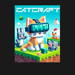 Свитшот хлопковый мужской Catcraft - collaboration ai art, цвет: черный — фото 2