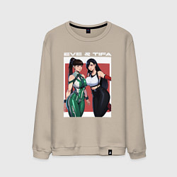 Мужской свитшот Тифа и Ева girls fantasy