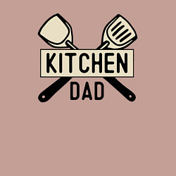 Свитшот хлопковый мужской Kitchen dad, цвет: пыльно-розовый — фото 2