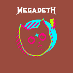 Свитшот хлопковый мужской Megadeth rock star cat, цвет: кирпичный — фото 2