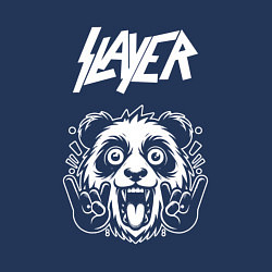 Свитшот хлопковый мужской Slayer rock panda, цвет: тёмно-синий — фото 2