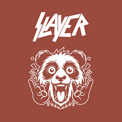 Свитшот хлопковый мужской Slayer rock panda, цвет: кирпичный — фото 2