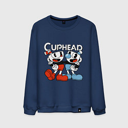 Мужской свитшот Cuphead and Mugman