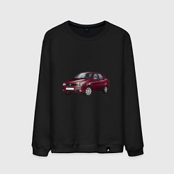 Свитшот хлопковый мужской Fiat Albea, цвет: черный