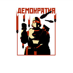 Свитшот хлопковый мужской Helldivers 2: Демократия, цвет: белый — фото 2