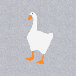 Свитшот хлопковый мужской Untitled goose game honk, цвет: меланж — фото 2