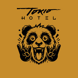 Свитшот хлопковый мужской Tokio Hotel - rock panda, цвет: горчичный — фото 2