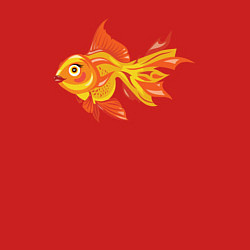 Свитшот хлопковый мужской Golden fish, цвет: красный — фото 2