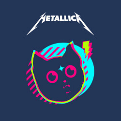 Свитшот хлопковый мужской Metallica rock star cat, цвет: тёмно-синий — фото 2