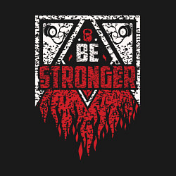 Свитшот хлопковый мужской Be stronger, цвет: черный — фото 2