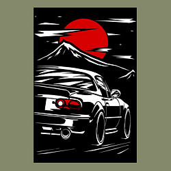 Свитшот хлопковый мужской Мазда mx5 miata, цвет: авокадо — фото 2