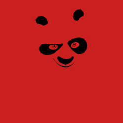 Свитшот хлопковый мужской Кунг фу панда силуэт, цвет: красный — фото 2