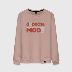 Свитшот хлопковый мужской Depeche Mode - Reward era, цвет: пыльно-розовый