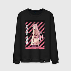 Свитшот хлопковый мужской Франкс Зеро Ту, цвет: черный