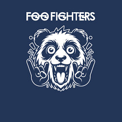 Свитшот хлопковый мужской Foo Fighters rock panda, цвет: тёмно-синий — фото 2