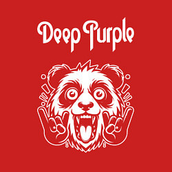 Свитшот хлопковый мужской Deep Purple rock panda, цвет: красный — фото 2