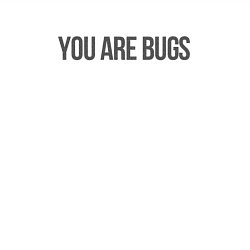 Свитшот хлопковый мужской You are bugs - 3 Body Problem, цвет: белый — фото 2