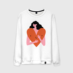 Мужской свитшот Heart girl
