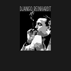 Свитшот хлопковый мужской Django Reinhardt legendary jazz guitarist, цвет: черный — фото 2