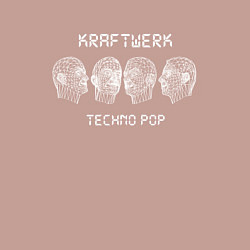 Свитшот хлопковый мужской Kraftwerk - Techno Pop, цвет: пыльно-розовый — фото 2