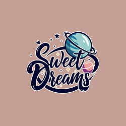 Свитшот хлопковый мужской Sweet dreams космос, цвет: пыльно-розовый — фото 2