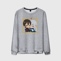 Мужской свитшот Арт по аниме о владыке демонов и его жене эльфийке