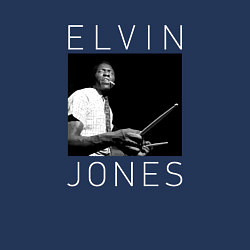 Свитшот хлопковый мужской Elvin Jones jazz legend, цвет: тёмно-синий — фото 2