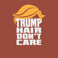 Свитшот хлопковый мужской Trump hair dont care, цвет: кирпичный — фото 2