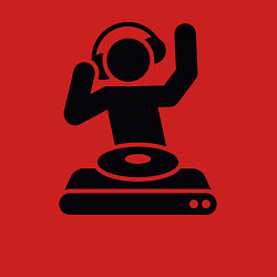 Свитшот хлопковый мужской Dj party, цвет: красный — фото 2