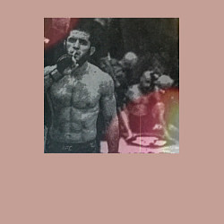 Свитшот хлопковый мужской Ислам Махачев, цвет: пыльно-розовый — фото 2