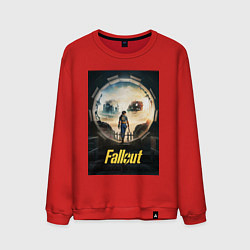 Свитшот хлопковый мужской Fallout - Lucy MacLean, цвет: красный