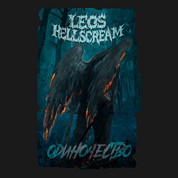 Свитшот хлопковый мужской Leos Hellscream Одиночество, цвет: черный — фото 2