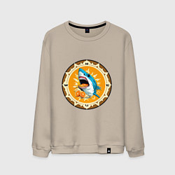 Мужской свитшот Апельсиновый сюрприз от голубой акулы