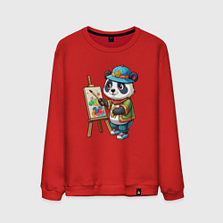 Мужской свитшот Панда-художник