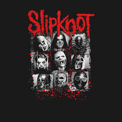 Свитшот хлопковый мужской Slipknot rock band, цвет: черный — фото 2