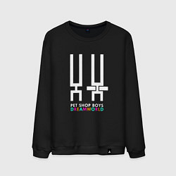 Свитшот хлопковый мужской Pet Shop Boys - Dreamworld, цвет: черный