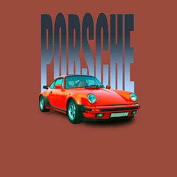 Свитшот хлопковый мужской Порше 911 немецкий спорткар, цвет: кирпичный — фото 2