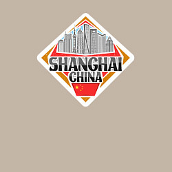 Свитшот хлопковый мужской Shanghai China, цвет: миндальный — фото 2