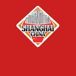 Свитшот хлопковый мужской Shanghai China, цвет: красный — фото 2