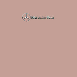 Свитшот хлопковый мужской Mercedes benz logo grey, цвет: пыльно-розовый — фото 2