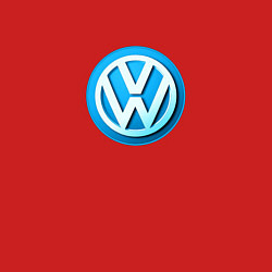 Свитшот хлопковый мужской Volkswagen logo blue, цвет: красный — фото 2