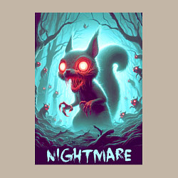 Свитшот хлопковый мужской Terrible squirrel - nightmare, цвет: миндальный — фото 2