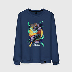 Свитшот хлопковый мужской Hades Melinoe, цвет: тёмно-синий