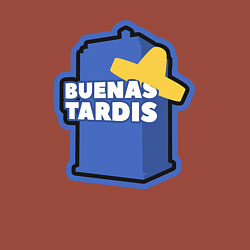 Свитшот хлопковый мужской Tardis buenas, цвет: кирпичный — фото 2