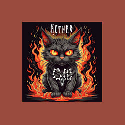 Свитшот хлопковый мужской Сингл Котики - Скелеты в шкафу, цвет: кирпичный — фото 2